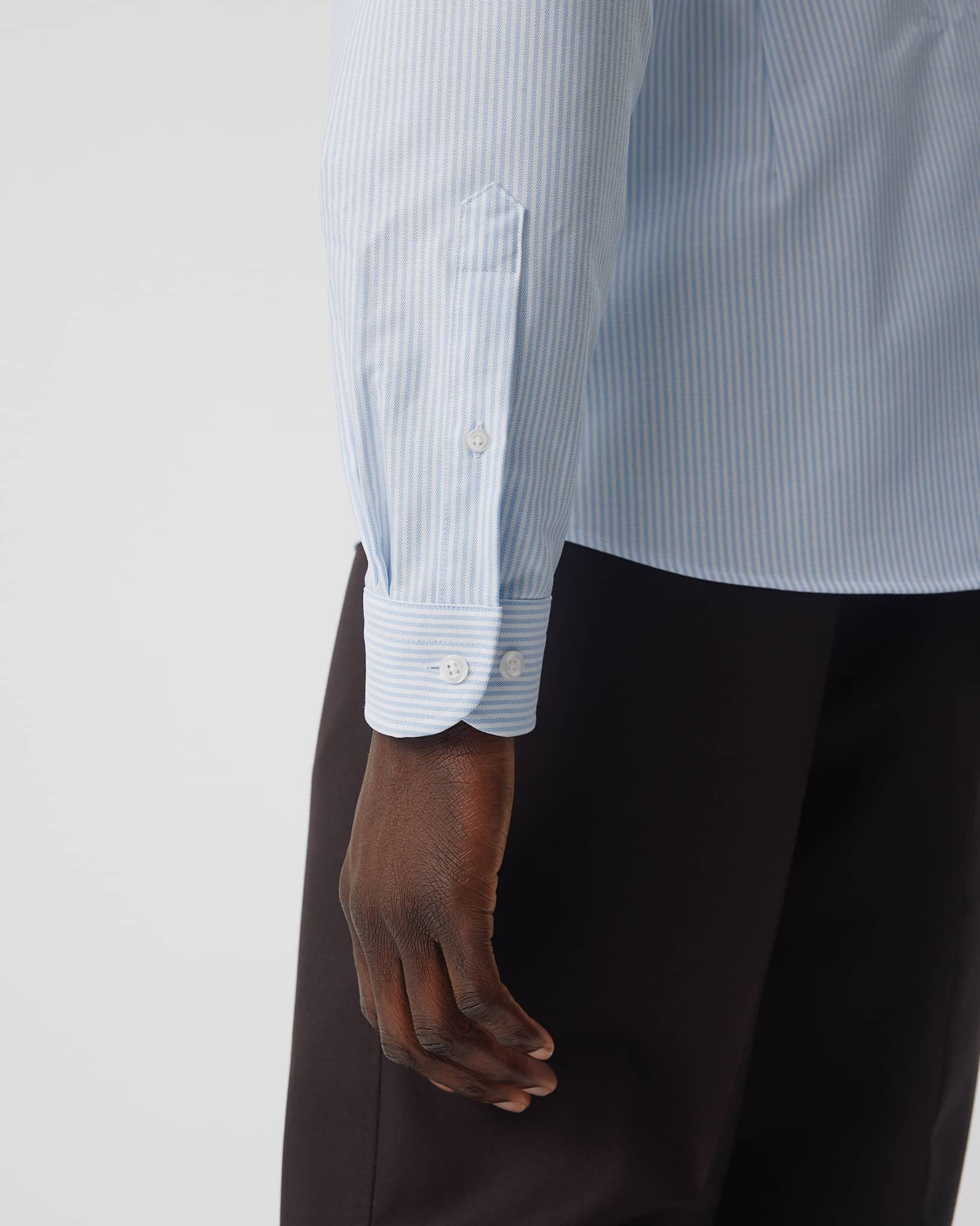 The Founder 4.0 shirt - Light blue stripe | BARONS