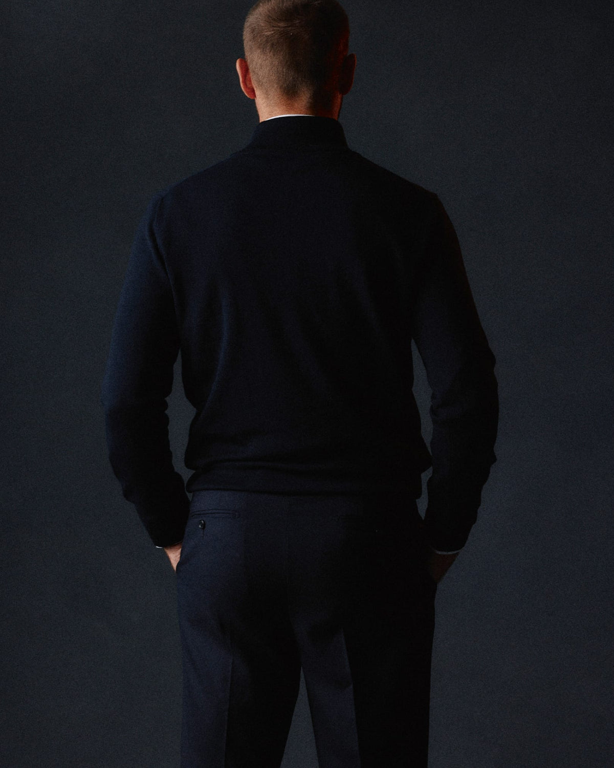The Merino Quarter-zip | Navy